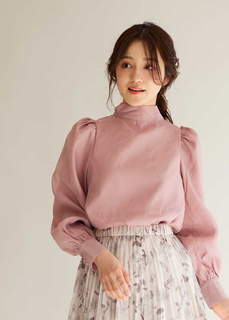 オーガンジーリボンブラウス(pink) – TreOnestá