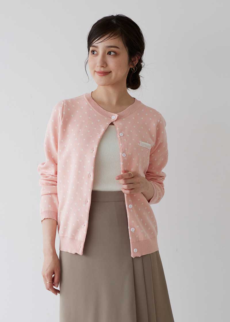 Drawer - 新品タグ付き yori シャーベットカーディガン ニット ピンク シャーベットニットカーディガン | 2024 SM Collection| yori